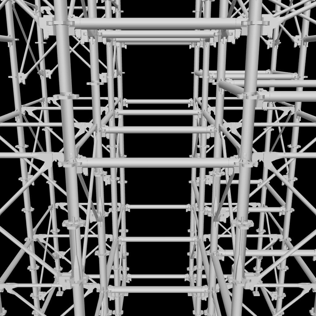 1/10 教育モデル 支保工セットAの３Dデータ